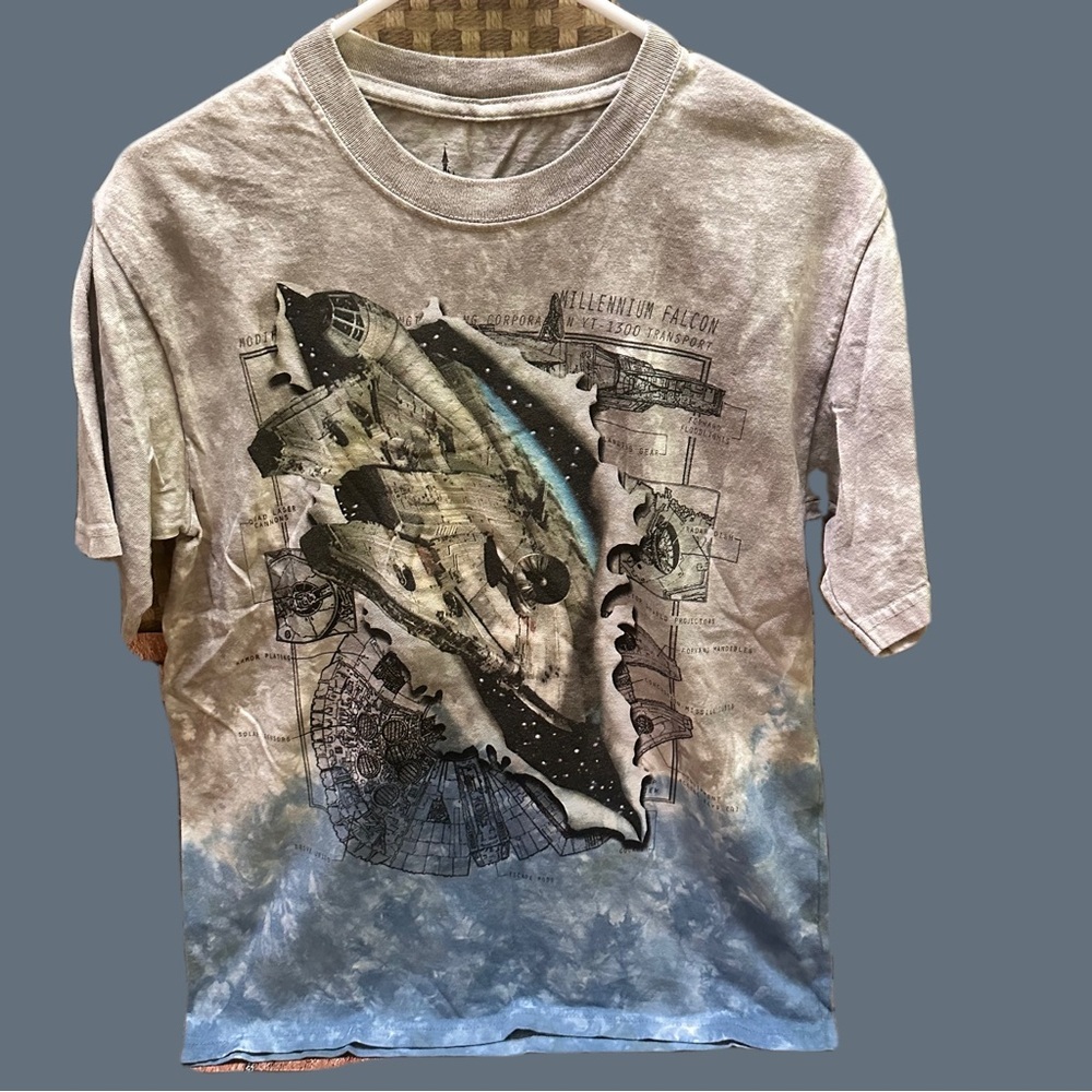 Star Wars Men's Graphic T-Shirt in Gray and Blue size S